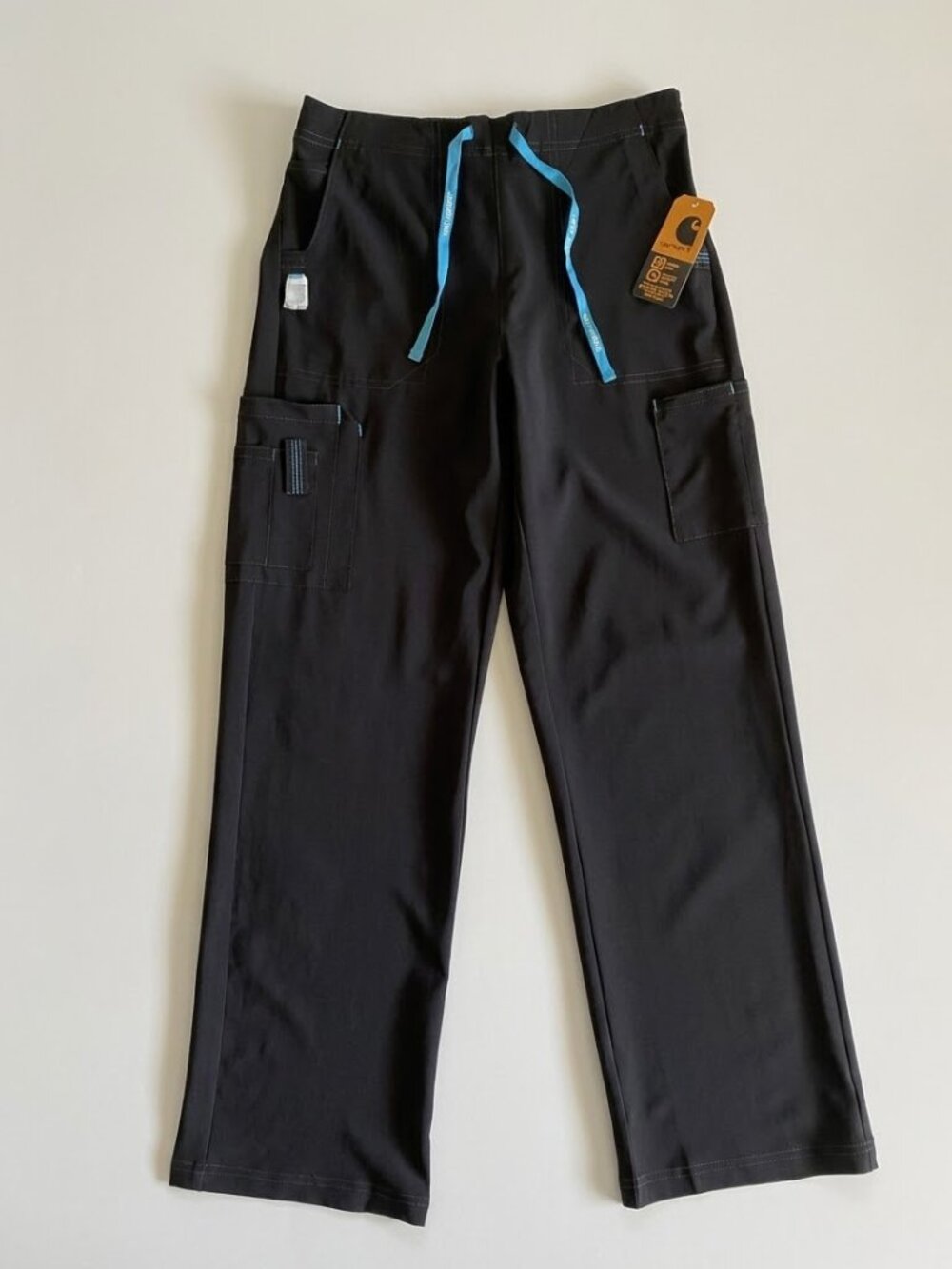 Carhartt Force Cross-Flex Scrub Pants Black Small Regular Boot Cut NWT